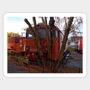 Disused loco, Romania Sticker